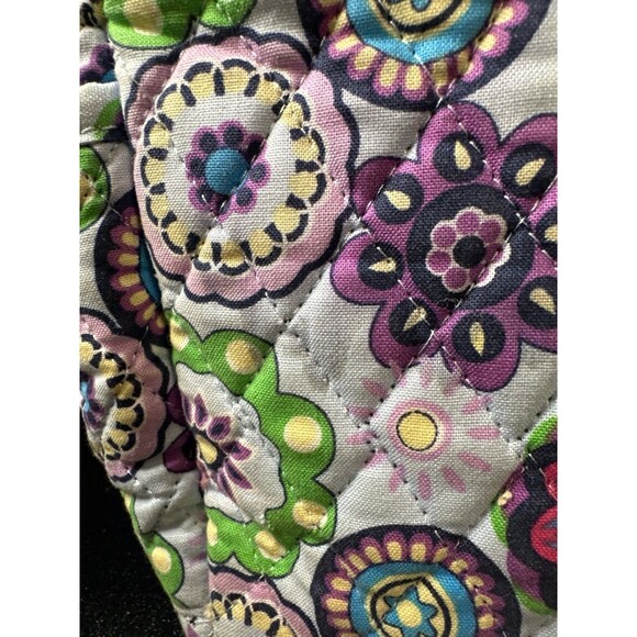 Unbranded Quilted Cotton Shoulder Bag – Multicolor Floral Medallion - Picture 5 of 10